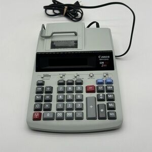 Canon MP25DIII 12 Digit 2 Color Adding Machine Printing Calculator Tested Works